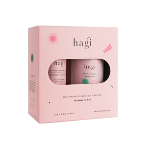 Подарочный набор Hagi LOVE IN BALI (массажное масло + соевая свеча)