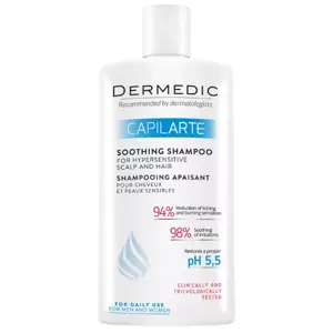 Успокаивающий шампунь Dermedic Capilarte для волос и гиперчувствительной кожи 300 мл