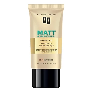 AA Make Up Matt podkład matująco wygładzający 107 dark beige 30 ml