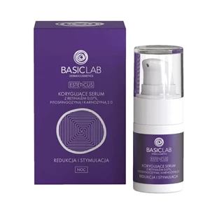 BasicLab Корректирующая сыворотка с ретиналем 0,07%, фитосфингозином и карнозином 2,0 восстановление и стимуляция 15 мл