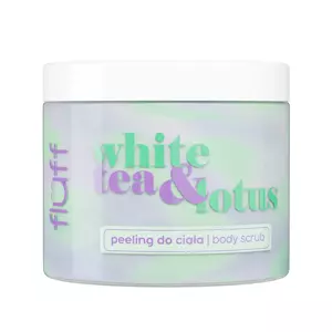 Fluff Superfood Peeling do ciała o zapachu białej herbaty & lotosu 160ml