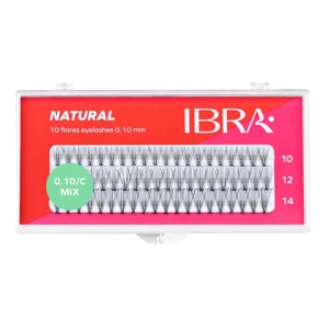 Ibra NATURAL пучки накладных ресниц 0,10/C/MIX
