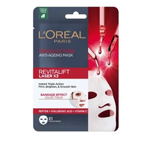 L'Oreal Triple Action Revitalift Laser X3 Антивозрастная маска в листах 1 шт