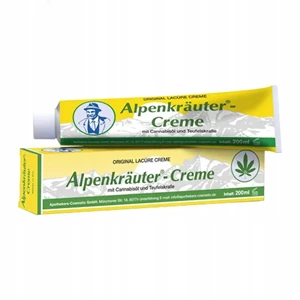 Lacure Alpenkrauter Creme Krem z ziół alpejskich z czarcim pazurem i olejem konopnym rozluźniającą do masażu 200ml