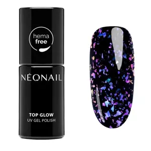 NEONAIL Hybrid Top Glow Violet Aurora Flakes 7,2 мл
