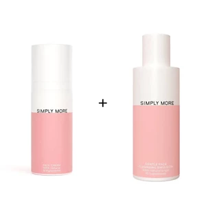 Simply More Zestaw Ultra-nawilżający krem naturalny do codziennej pielęgnacji 50 ml + Delikatna emulsja do mycia twarzy 150 ml