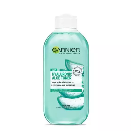 Garnier Skin Naturals tonik z organicznym aloesem i kwasem hialuronowym 200 ml