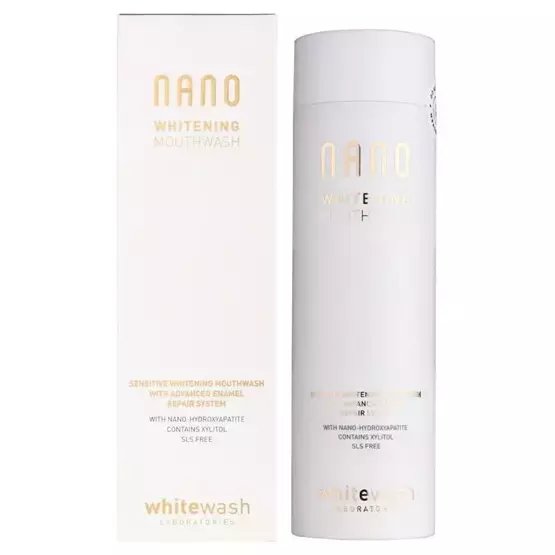 Whitewash Nano Whitening - Wybielający płyn z formułą regenerującą szkliwo zębów 300 ml