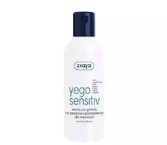 Ziaja Yego Sensitiv woda po goleniu na zacięcia i podrażnienia dla mężczyzn 200ml