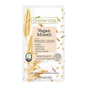 Bielenda Vegan Muesli Maseczka + Peeling 2w1 nawilżająco-oczyszczająca 8g