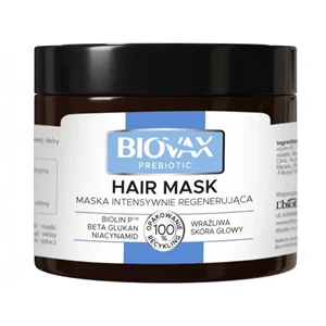 Biovax Prebiotic Maska Intensywnie Regenerująca do wrażliwej skóry głowy 250 ml
