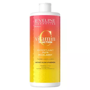 Eveline Cosmetics VITAMIN C 3X ACTION Освітлюючий міцелярний лосьйон 500 мл