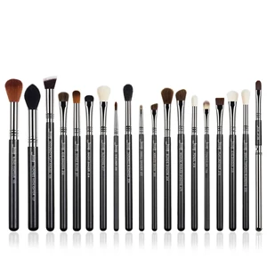 Jessup Zestaw 19 pędzli do makijażu Pro Brushes Set T131 Black/Silver