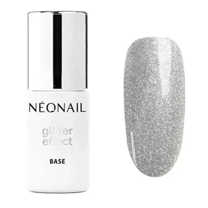 NEONAIL Гібридний лак з ефектом глітеру Base Silver Shine 7,2 мл