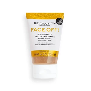 Revolution Skincare Face Off! Gold Sparkle Peel Off Face Mask Brokatowa maska typu peel off 50ml