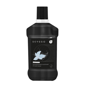 SEYSSO Carbon Black Odświeżający płyn do płukania jamy ustnej z węglem aktywnym 300 ml