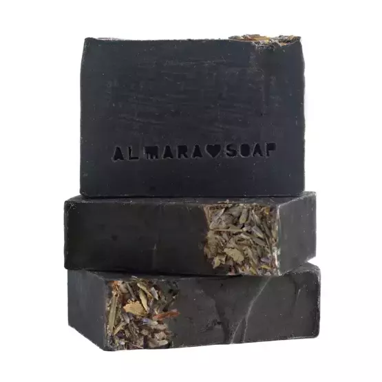 Almara Soap Szampon ziołowy do włosów przetłuszczających się w kostce SHAMPOO BAR | SHINY HAIR