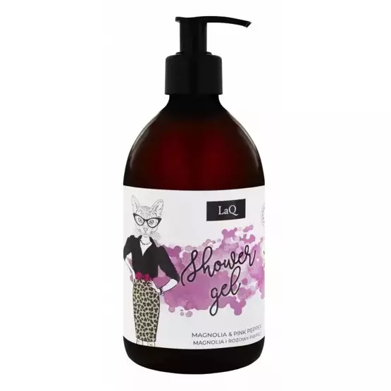 LaQ Żel pod prysznic perfumowany dla kobiet- magnolia i różowy pieprz 500ml