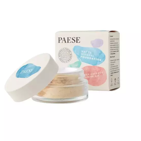 Paese MATTE MINERAL FOUNDATION матуючий мінеральний тональний крем 104W Мед, 7 г