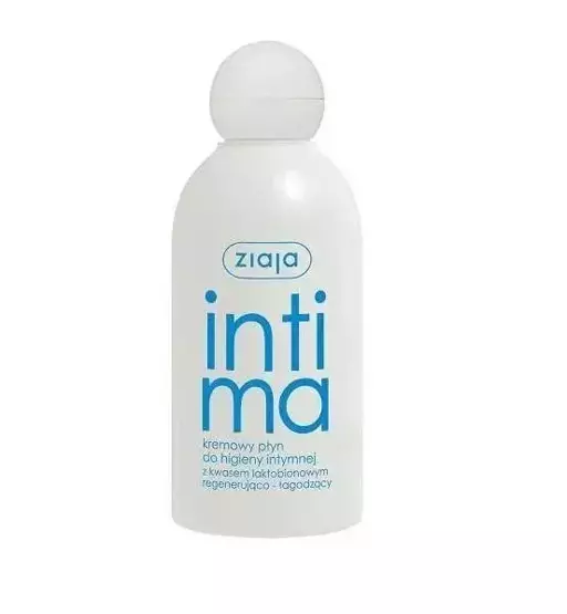 Ziaja Intima płyn kremowy do higieny intymnej z kwasem laktobionowym regenerująco-łagodzący 200ml