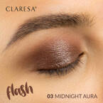 Блискучі тіні для повік Claresa Flash Midnight Aura 03, 3 г